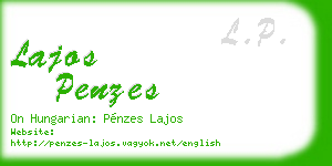 lajos penzes business card